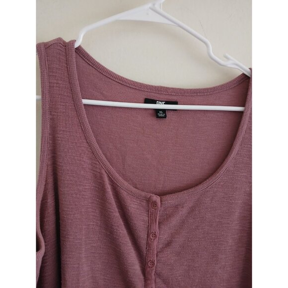 Frye Womens XL Button Front Midi Dress Pockets Mauve Cottagecore Casual Bohemian - Picture 4 of 8